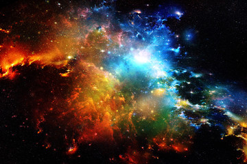 Stars and galaxy space sky night background