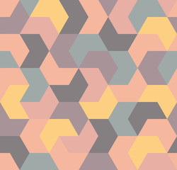 Seamless pattern. Endless background of geometric shapes. Arrow seamless pattern