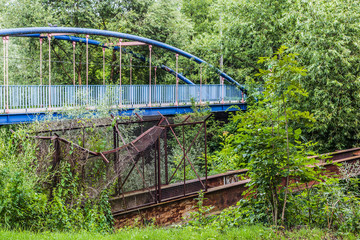 Fototapeta na wymiar Landscape with an old bridge