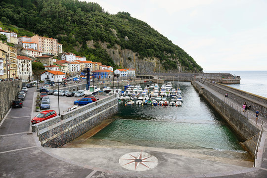 Small fishing village of elantxobe at basque country