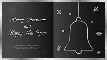 Christmas greeting card. Vector illustration