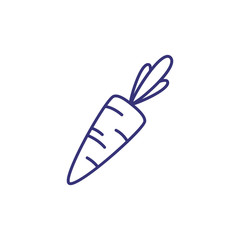 Carrot line icon. Vegetable, vitamin, fiber. Organic food concept. Vector illustration can be used for topics like veganism, nutrition, healthy eating