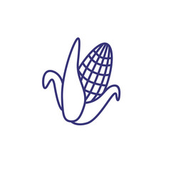 Corn line icon. Food, vegetable, agriculture. Harvest concept. Vector illustration can be used for topics like farm, gardening, gmo