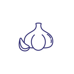Garlic line icon. concept. Vector illustration can be used for topics like