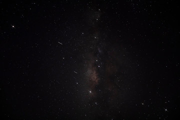 Stardust in dark night