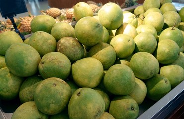 fresh pomelo in the market