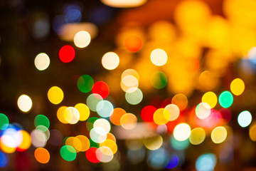 Fototapeta premium blurred abstract bokeh background for Decorations for Festivities, New Year and Holidays, Christmas 