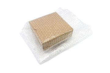 bubble wrap, for protection product cracked or insurance During transit isolated white background.