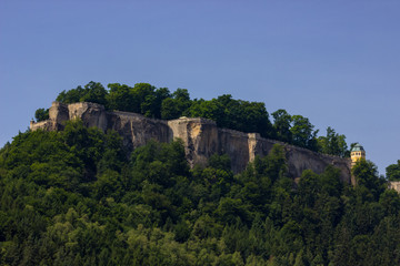 Fototapeta na wymiar Königstein castle in Saxony, Germany