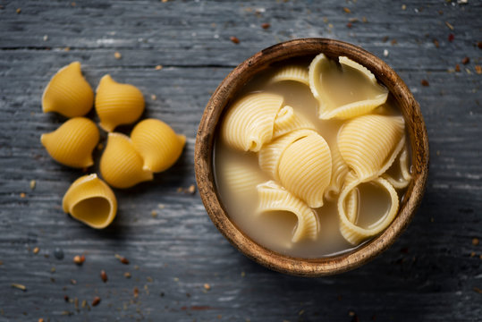 sopa de galets typical of Catalonia, Spain
