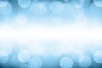 Blue abstract background bokeh circles for Christmas background