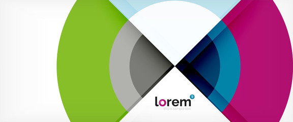 Obraz premium Multicolored round shapes abstract background