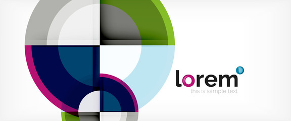 Obraz premium Multicolored round shapes abstract background