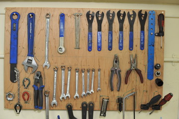 Set of Spanners tools on display,