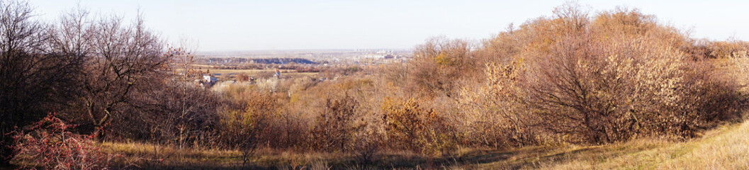 Agricultural autumn landscape in New England, USA