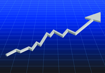Obraz premium The Stock Market Is Going Up 