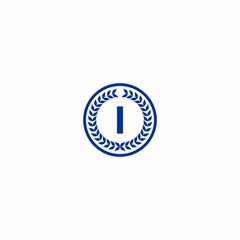 Abc Letter Initial on Ornament Circle Logo Vector
