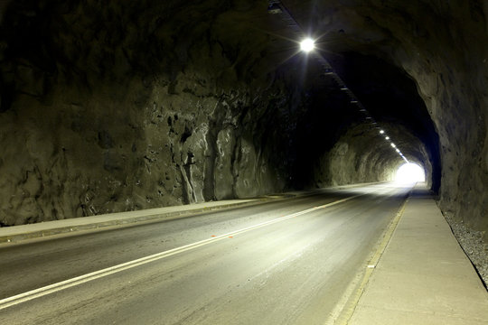 Empty tunnel in Chile