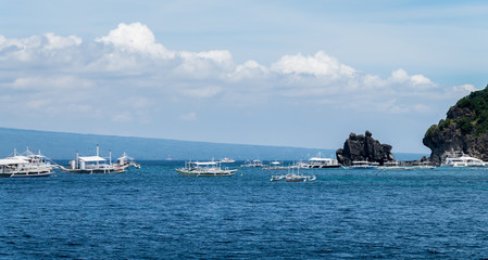 Obraz premium Boats near apo island