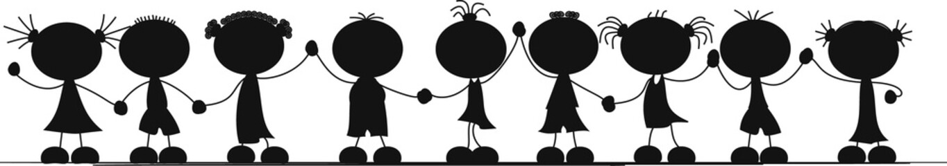 Silhouetten von Kindern © Jana Behr