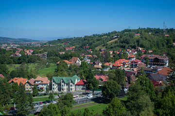 Fototapeta na wymiar Town of Bran in Transylvania, Romania