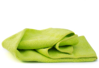 Microfiber Cleaning Cloth ,on white background.