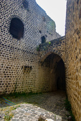 A view of Margat (Al-marqab) Castle in Baniyas, Syria. - obrazy, fototapety, plakaty
