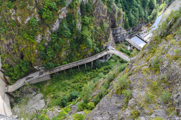View of the bottom of a valley floor