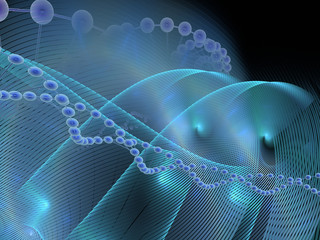 dna molecules in microworld