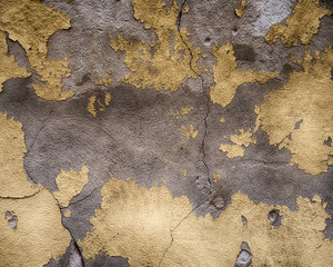 Texture of the old cracked paint