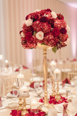 wedding bouquet on the table