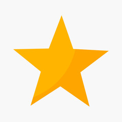 Five point star rating icon