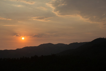 view of sunset