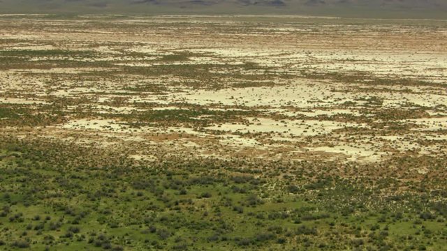 Aerial BLM Land Scrubland vegetation dry climate USA