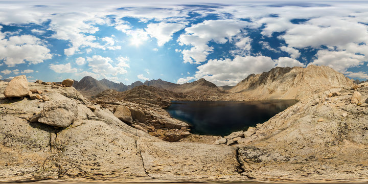 Unnamed Lake At The Base Of Crabtree Pass, Sequoia National Park, California, United States