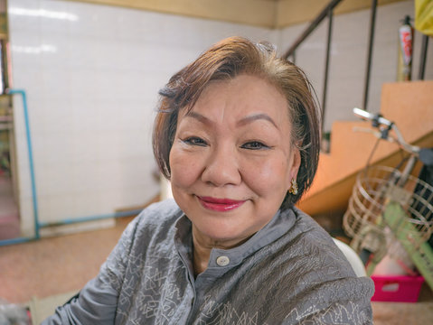 Portrait photo of Beauty Senior Asian women
