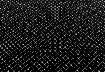 Wire mesh steel on black background