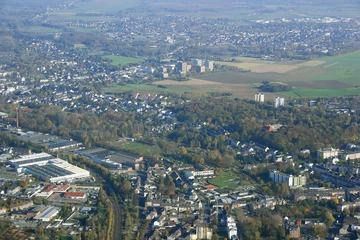 Fototapeten Luftbild der südlichen Stadtteile Mönchengladbachs © rechnerkunst.de