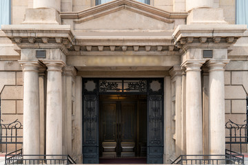 Obraz premium European building gates..