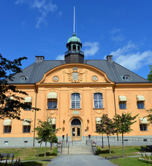Fototapeta na wymiar prächtiger Palast in Härnösand Schweden