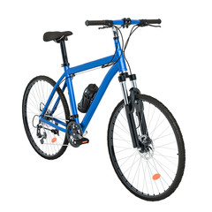 Fototapeta na wymiar Blue Bicycle, 3D rendering