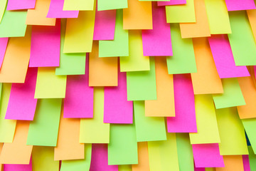 Multi colored Post note sticker, paper note, post it, sticky notes background