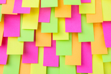 Multi colored Post note sticker, paper note, post it, sticky notes background