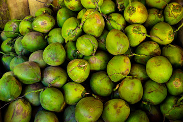 Coconut on a market in Costa rica
