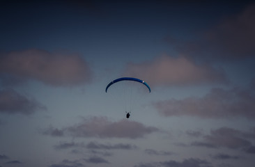 paraglider in the sky