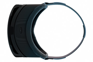 VR headset, top view, isolated on white background. 3D Illustration