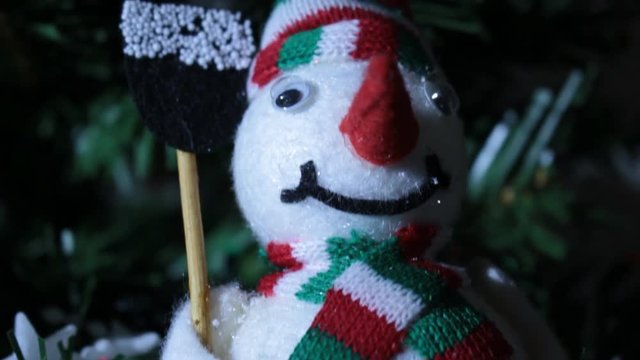 Snowman on Christmas tree