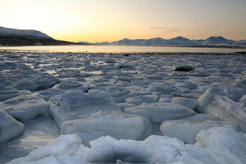 Pancake ice, Norway