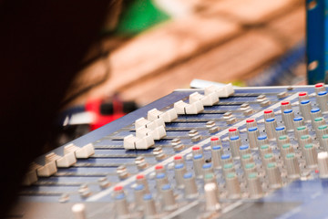 mixing console