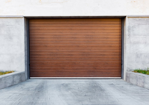 Image of Luxurious Brown Garage Door